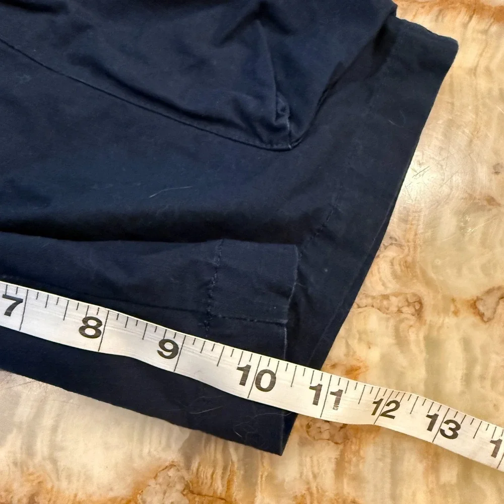 Nike Utility Cargo Shorts Mens Navy‎ Flat Front Zipper Pockets Logo Outdoor 34